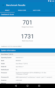 Geekbench 4 Screenshot