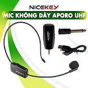 Mic Không Dây Uhf Aporo, Kết Nối Đa Năng Với Loa Trợ Giảng, Loa Kéo, Âm Ly