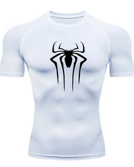 New Compression Shirt Men Fitness Gym Super Hero Sport Ru... - 2