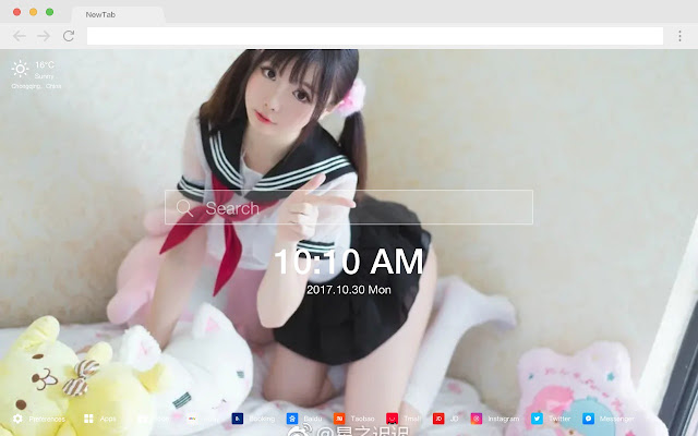 Little Loli Hd Pop Beauty New Tabs Theme