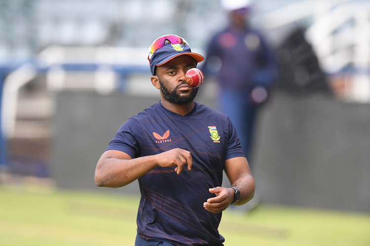 Proteas captain Temba Bavuma during their training session at the Wanderers in Johannesburg on March 7 2023.