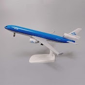 Mô Hình Máy Bay Klm Md - 11 20Cm Có Bánh Xe