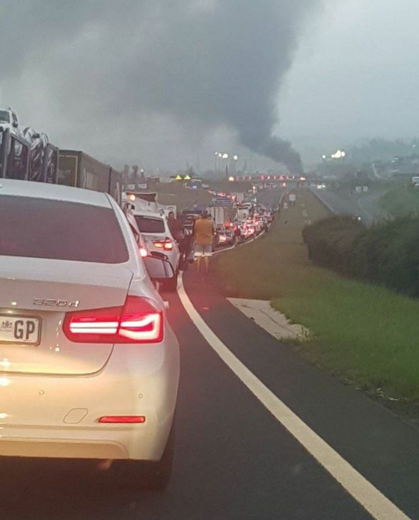 Protesters ran riot on Monday, causing the closure of the N3 toll road at Mooi River in the KwaZulu-Natal Midlands.