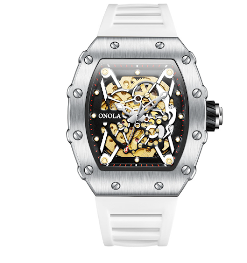 Title 5, Mens Automatic Mechanical Watch Silicone Band ...