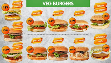 Rooh Burger Cafe menu 