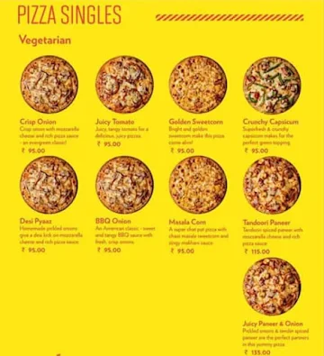 London Pizza menu 