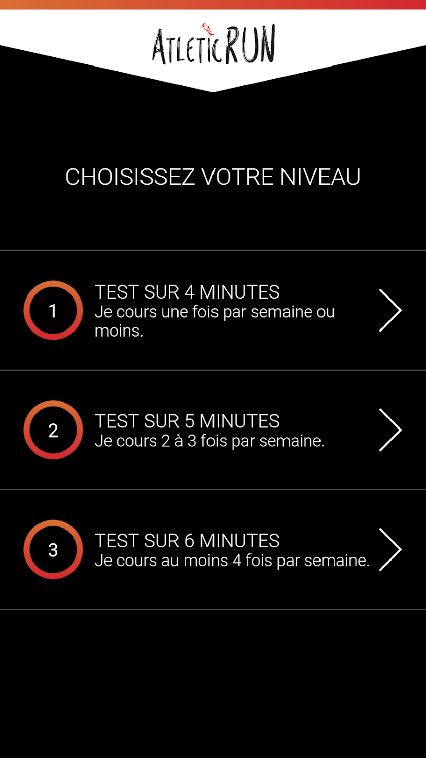 AtleticRUN Screen 2