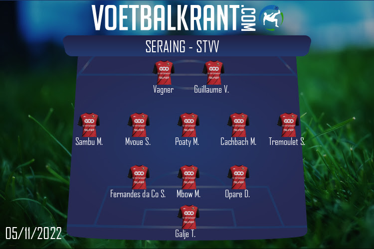 Opstelling Seraing | Seraing - STVV (05/11/2022)