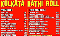 Kolkatta Kathi Roll menu 1