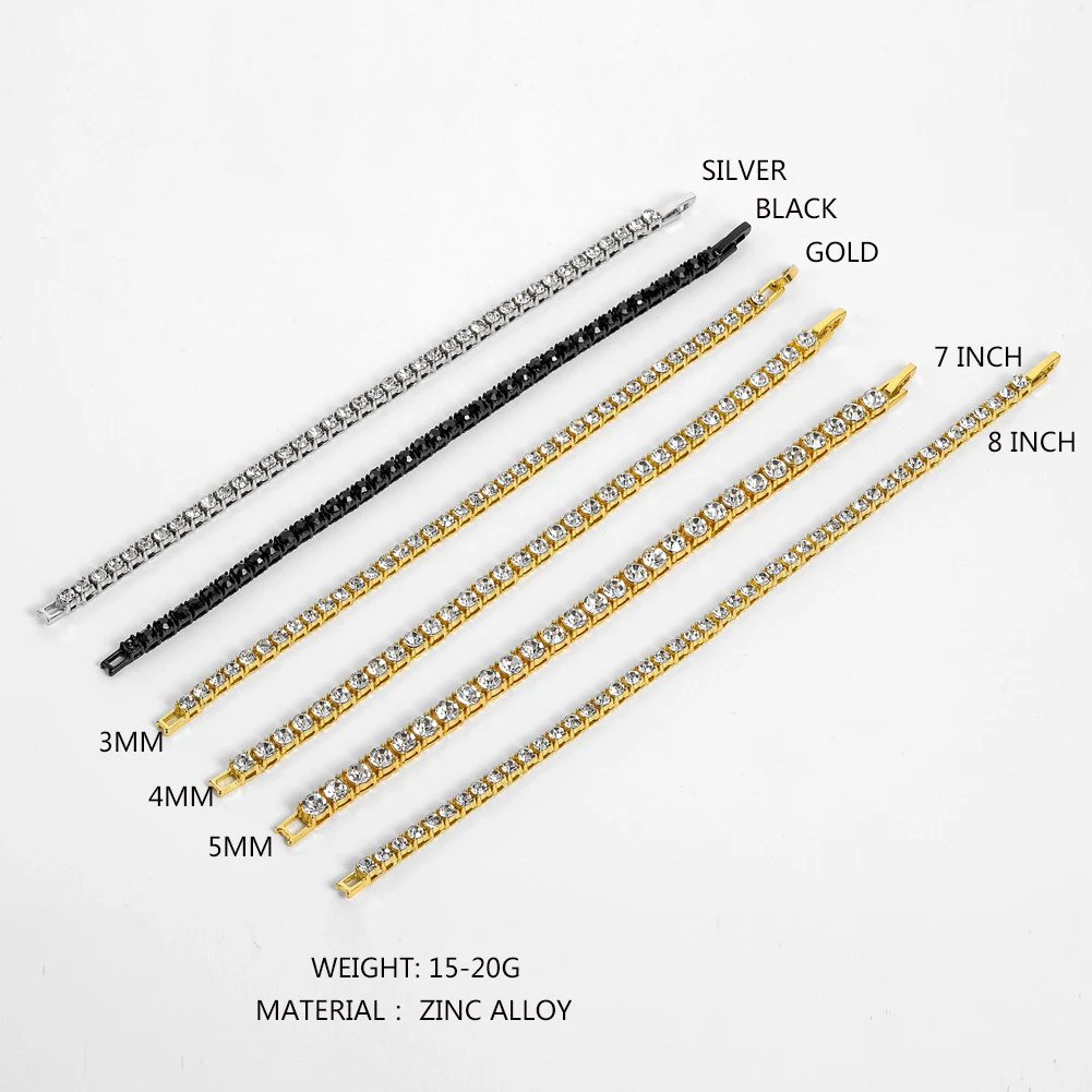 Title 1, Bracelet diamant simple drain pour homme, acces...