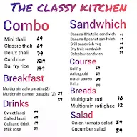 The Classy Kitchen menu 1