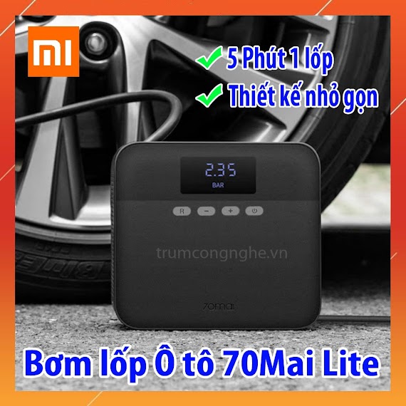 Bơm Lốp Ô Tô 70Mai Xiaomi Midrive Tp03 Nhỏ Gọn Mini Bơm Khoẻ - Bơm 70Mai Tp03 Tự Ngắt