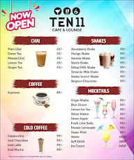 Ten 11 Lounge menu 3
