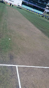 The Kingsmead Stadium pitch in Durban a day before the opening day of the first test match against Australia starting on March 1 2018. 