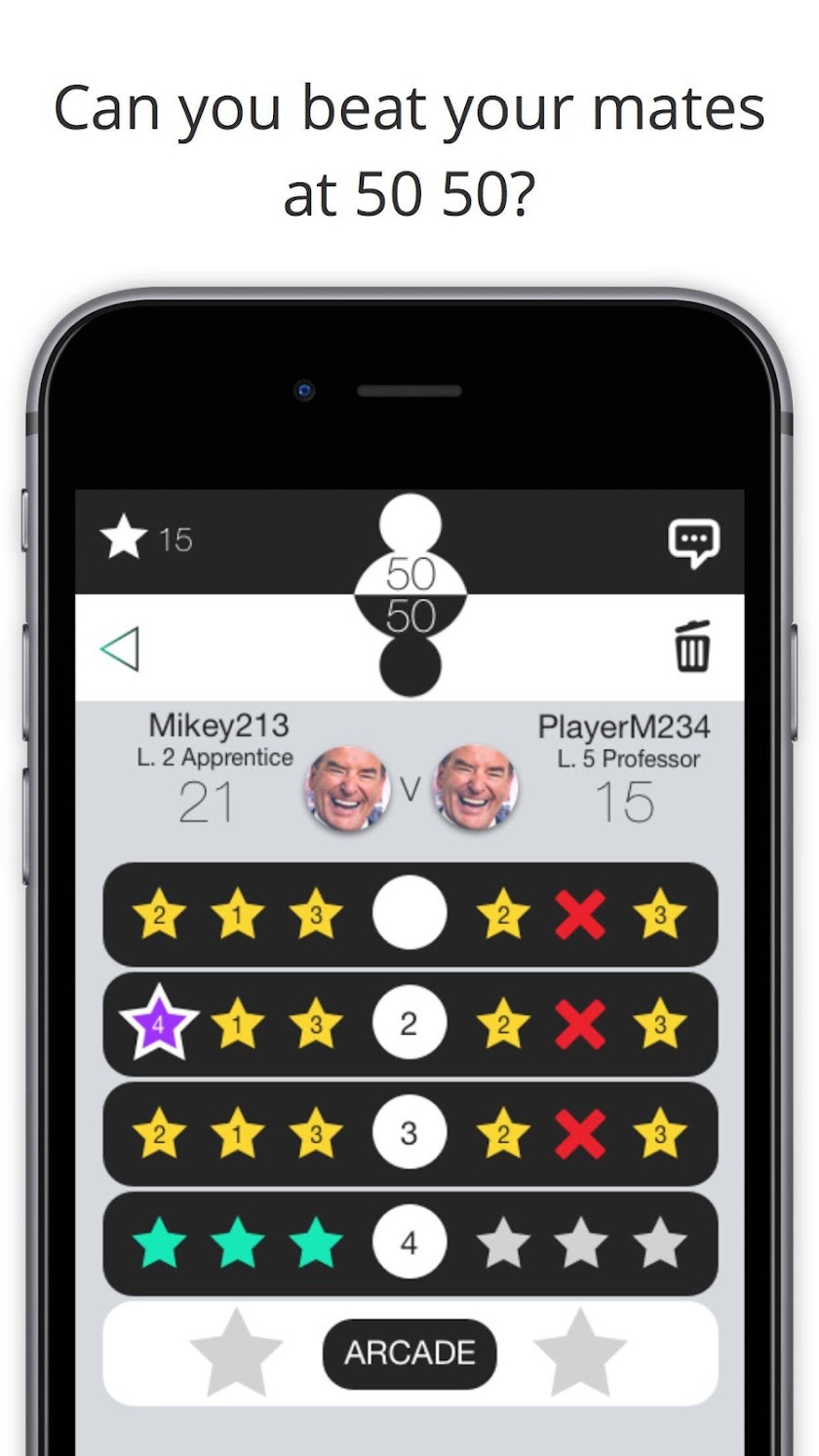 50 50 with FRIENDS Screen 1