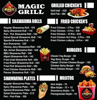 Magic Grill menu 1