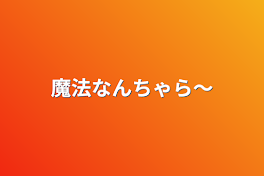 魔法なんちゃら〜