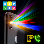 Cover Image of Скачать Цветная вспышка вызова - цветная вспышка телефона, светодиодный фонарик 40.0 APK