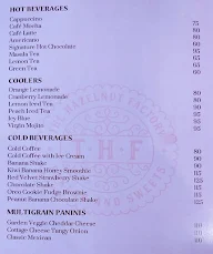 The Hazelnut Factory menu 1