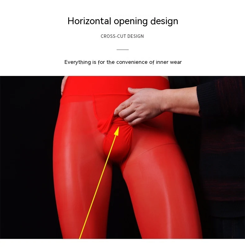 Bas de contention sexy noirs transparents brillants pour homme, coupe horizontale. L'élégance et la séduction pour vos soirées.
