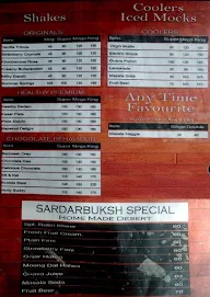 Sardar-Ji-Bakhsh Coffee & Co. menu 1