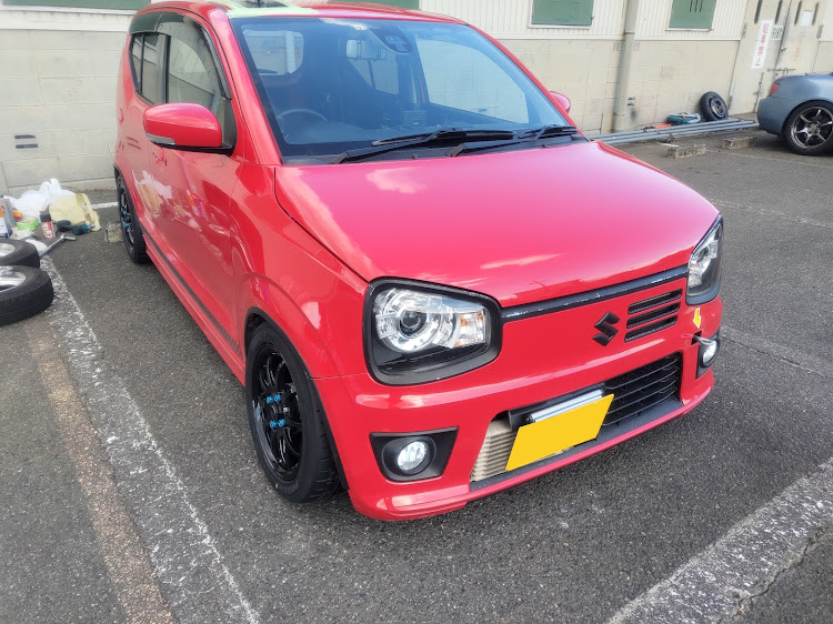 アルト ターボRSの美浜サーキット・フリー走行・RE-71RS・新品タイヤに関するカスタム事例の投稿画像1枚目
