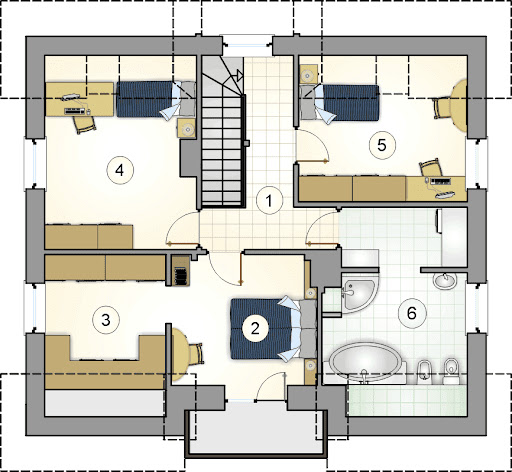 Comfort House - Rzut poddasza