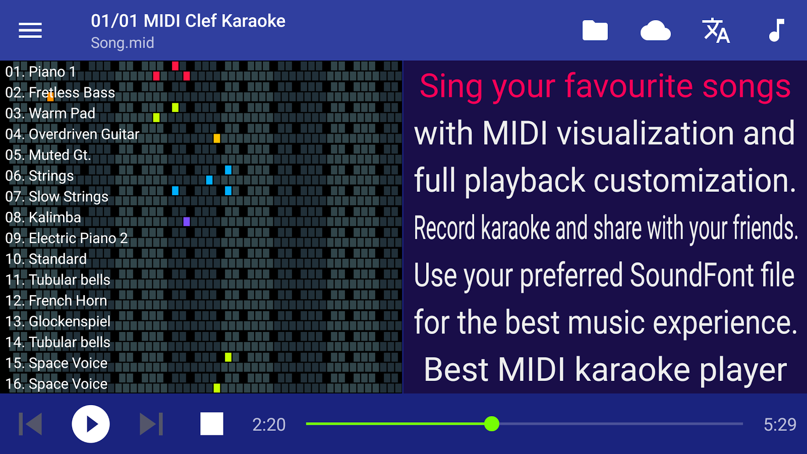 Midi Karaoke Files