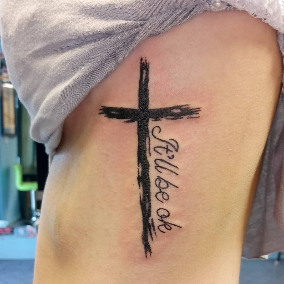 Simple Cross Tattoo