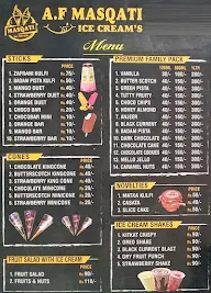 A.F Masqati Food Court menu 2