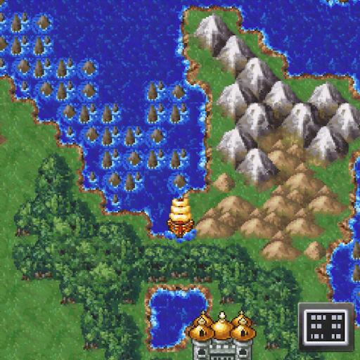 DQ6_浮上して陸に上がる