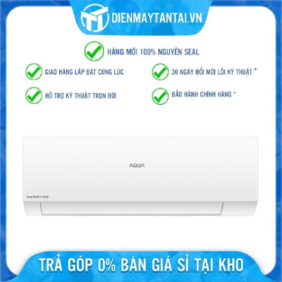 Máy Lạnh Aqua Aqa - Kcrv13Xaw Inverter 1.5Hp - Hàng Chính Hãng (Chỉ Giao Hcm)