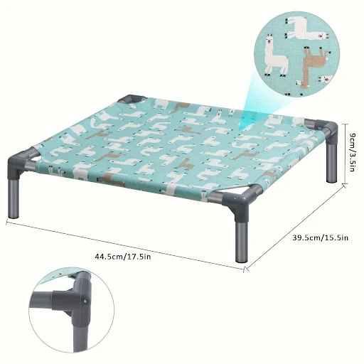 Removable Dog Elevated Bed Folding Pet Camping Bed Cat House Portable Washable Four Seasons Dog Kennel Puppy Beds