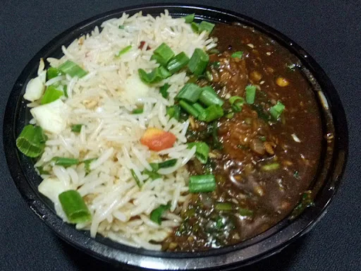 Veg Korean Burnt Garlic Rice With Black Pepper And Ginger Sauce Bowl