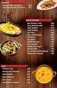 Krishna Dalbati Restro Udaipurwala menu 1