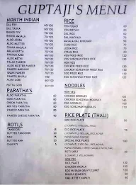 Guptaji's menu 1