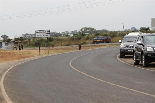 Two people died when a private car hit a boda boda on the Northern by-pass near Githurai 44