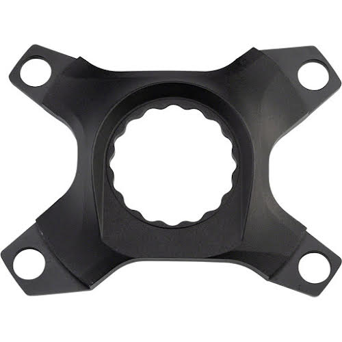 Easton Assymetric CINCH Spider: 4-Bolt, Dual-Chainring, Black