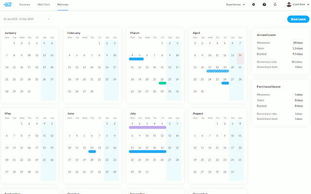 Leave Management System | Leave Dates chrome extension