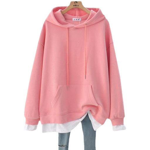 Title 4, Womens Temperament Wild Hooded Fake Two Pieces...