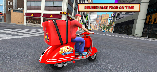 Screenshot Fast Food Delivery Bike Game