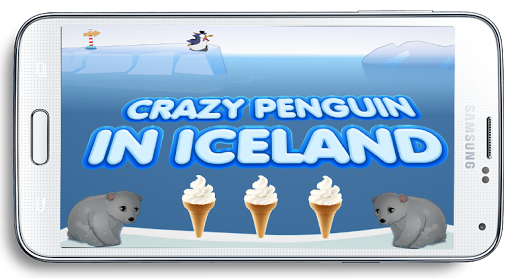 crazy penguin in iceland