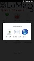 LoMag Ticket scanner - Control Screenshot