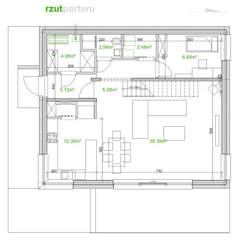 Ekotypowy 18 - Rzut parteru