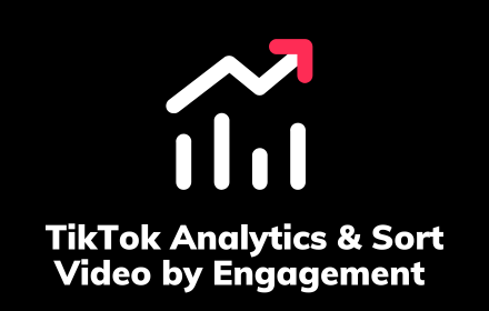 TikTok Analytics & Sort Video by Engagement small promo image