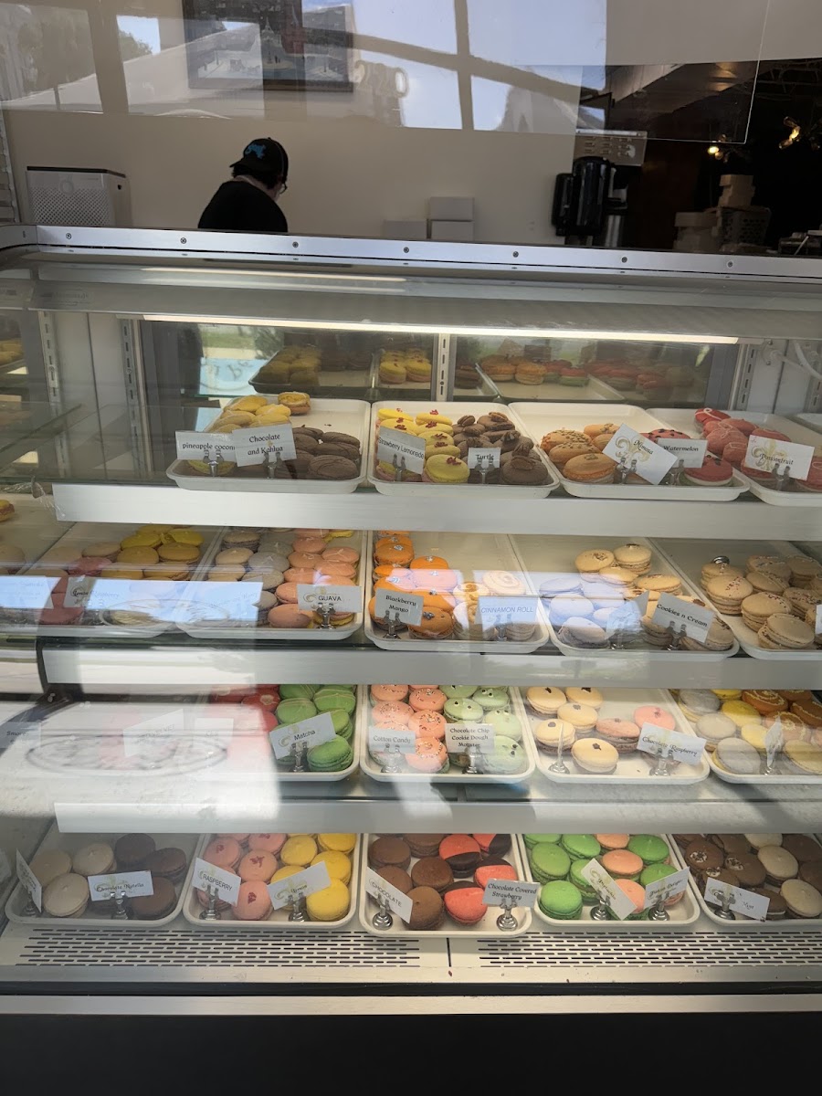 Large selection of macaroons