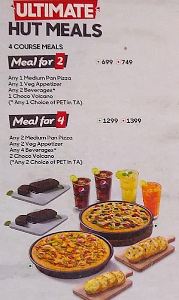 Pizza Hut menu 