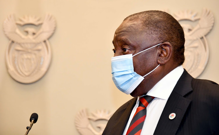 President Cyril Ramaphosa said 'as scores of people became ill and many were dying, some people saw an opportunity to cash in'.