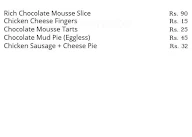 Aaron's Bake N Brew House menu 1