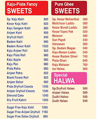 Vipul Dudhiya Sweets menu 1